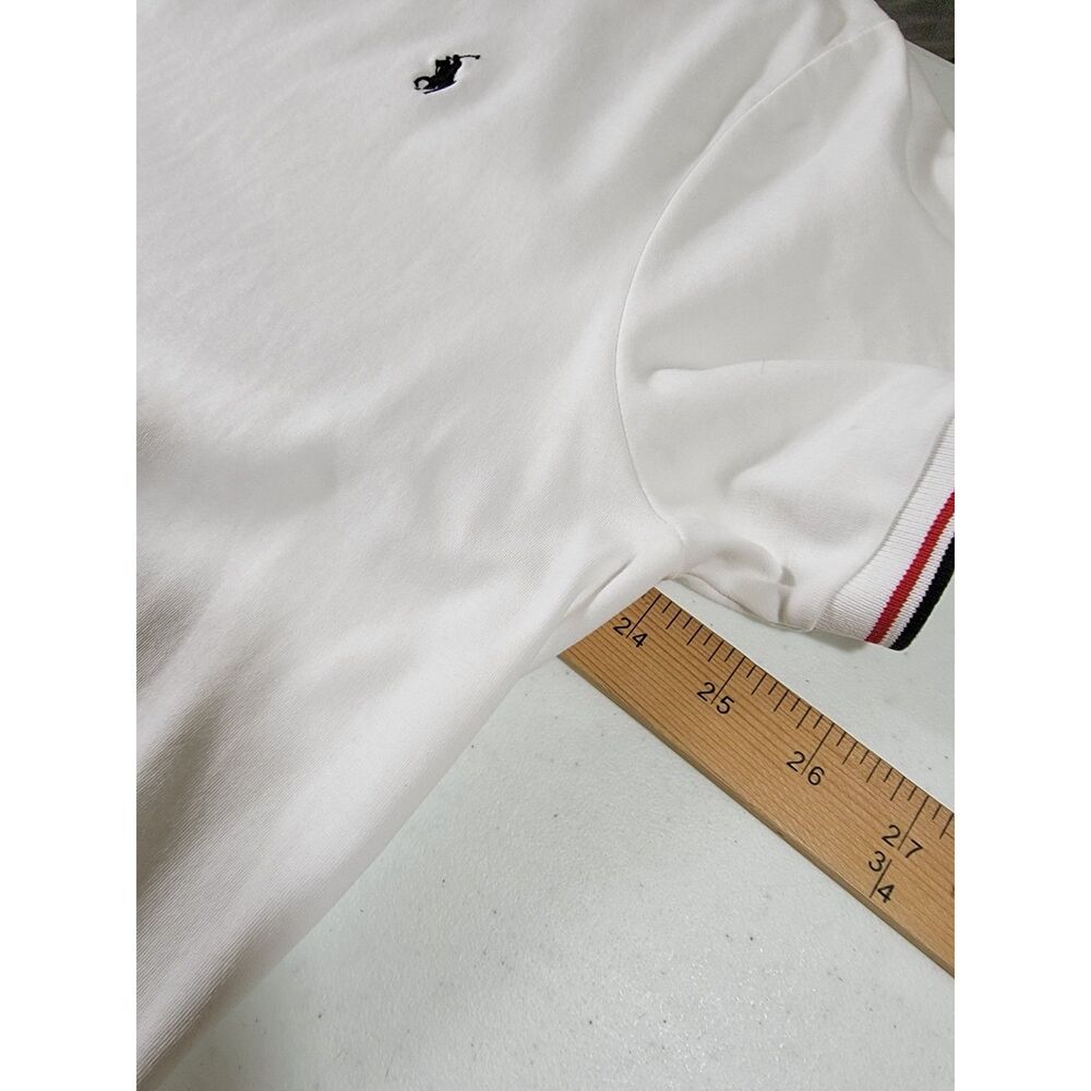 Ralph Lauren Custom Slim Fit Men's White Polo Shirt - XL - Picture 7 of 8